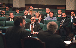 Reunión de la Conferencia de Rectores, el pasado julio, para analizar la nueva ley de universidades.