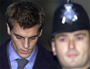 El jugador Woodgate, durante el juicio.