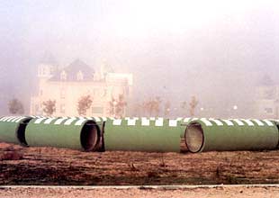 El  Reloj de la edad del hormigón armado,  obra de Jesús Gironella, en una imagen de archivo.