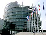 Sede del Parlamento Europeo en Estrasburgo, en donde se sientan los 626 representantes de los 15 países de la UE.