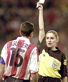 Carolina Domenech amonesta a Aguilera ayer.