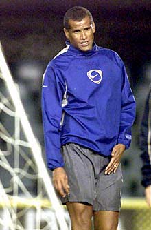 Rivaldo, en un momento de un entrenamiento.