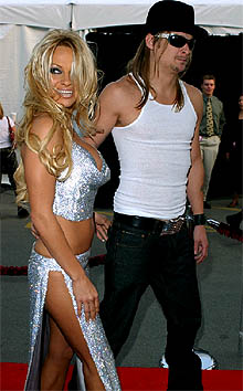 Pamela Anderson y su novio, Kid Rock.