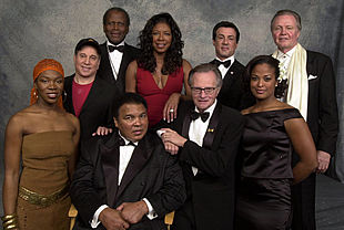 Muhammad Ali, durante la grabación del programa  Celebración del 60º cumpleaños de Muhammad Ali,  que se emitirá el próximo miércoles.