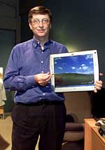 Bill Gates presentó el terminal de Mira para usar el ordenador desde cualquier lugar de la casa.