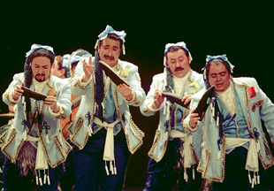 La chirigota Tampax Goyescas, ganadora del concurso del Carnaval de Cádiz el año pasado.