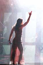 Verónica, en un momento de la gala del pasado lunes.