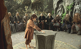 El actor Elijah Wood en una escena de  El señor de los anillos. 