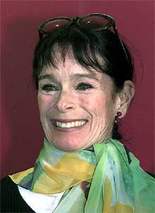 Geraldine Chaplin, que interviene en la película  En la ciudad sin límites,  junto a Fernán-Gómez, Sbaraglia, Ozores y Ana Fernández, en la Berlinale.