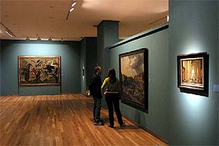 Un aspecto de la exposición    Los grandes maestros de la pintura flamenca en el siglo de Rubens. 