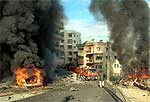 El caos en las calles de Beirut, ciudad que llegó a parecer 