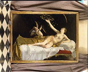La obra  Danae,  de Orazio Gentileschi, fechada entre 1621 y 1623.
