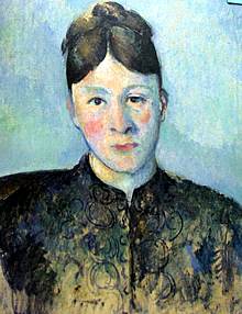  Retrato de la señora Cézanne , pintado en torno a 1885.
