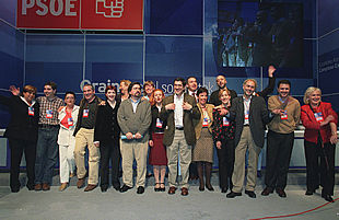 Los miembros de la nueva ejecutiva del PSE.