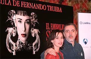 Ariadna Gil y Fernando Trueba, en la presentación de    El embrujo de Shanghai. 