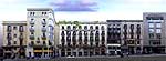 Edificios de la Rambla de Barcelona.