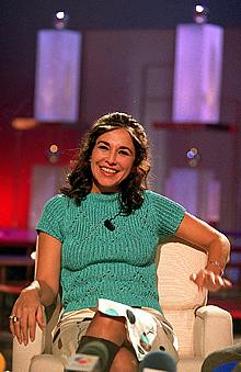 Isabel Gemio, el día de la presentación de    Noche y día. 