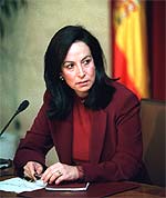 Anna Diamantopoulou, comisaria de Empleo y Asuntos Sociales de la Unión Europea.