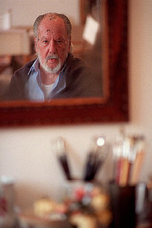 Ramón Gaya, en su estudio de Madrid.