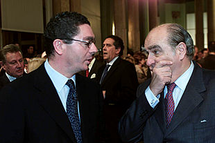 Alberto Ruiz Gallardón y Eduardo Sanguinetti.