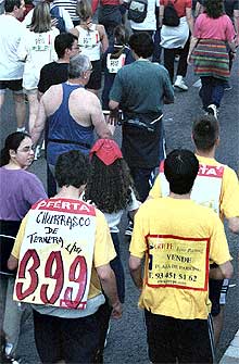 Un momento de la carrera popular, una de las más populares de Europa.