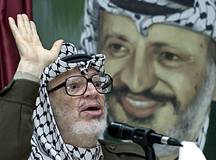 El presidente Yasir Arafat, durante su discurso ante el Consejo Legislativo palestino, ayer, en Ramala.