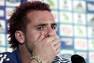 Un gesto expresivo de Cañizares durante su conferencia de prensa de ayer.