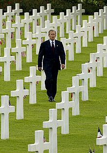 Bush habla de Al Qaeda en Normandía