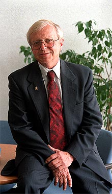 Edward J. Weiler, durante su reciente estancia en Madrid.