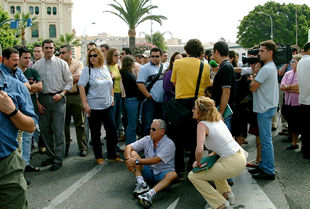 PROTESTA EN MELILLA.