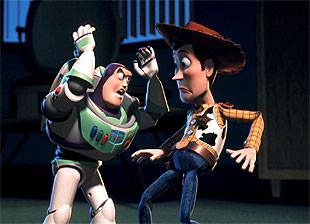 Los protagonistas de    Toy Story. 