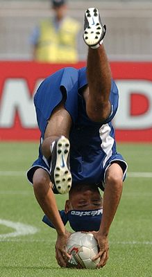 Jorge Campos, portero de México.