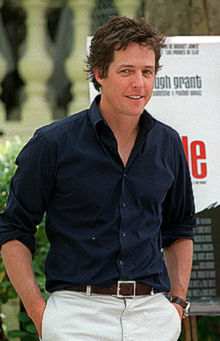 Hugh Grant, ayer en Madrid.