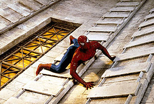 Una escena de    Spider-Man .
