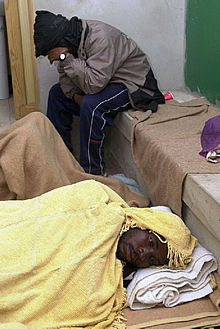 Dos inmigrantes    sin papeles  llegados a Fuerteventura en mayo pasado.