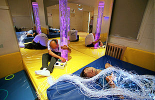 Sala de estimulación multisensorial de la residencia Almara, de Burjasot.