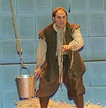 Juan Manuel Cifuentes representa a Sancho en 'La defensa de Sancho Panza', de Fernando Fernán-Gómez.