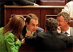 José Luis Rodríguez Zapatero, en el Congreso.