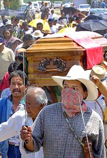 ENTIERRO DE UN CAMPESINO MEXICANO.