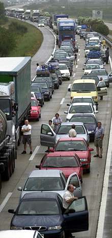 Accidente múltiple en la A-7