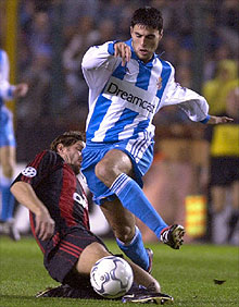 Tristán, en un partido de la Liga de Campeones.