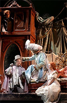 Representación de la ópera  Il turco in Italia  en Pesaro.