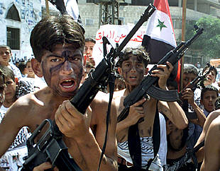 PALESTINOS, EN APOYO DE SADAM HUSEIN.