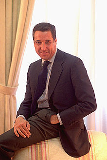 Eduardo Zaplana, ministro de Trabajo, en un momento de la entrevista.