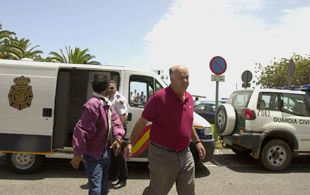 Blas Cañada,  El Salao,   tras su detención.