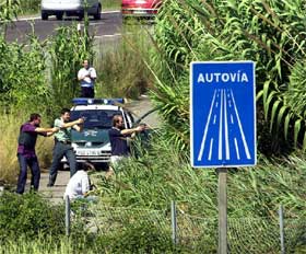 Persecución policial de un fugitivo en Valencia