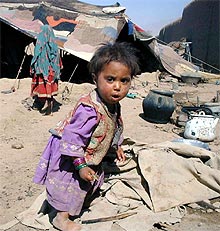 Una fotografía de Amir Shah de la exposición sobre Kabul.