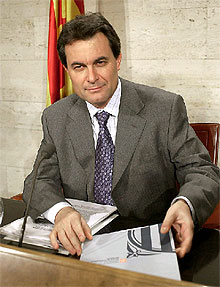 Artur Mas,    conseller  del Departamento de Presidencia.