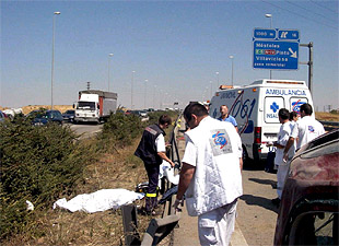 Grandes atascos por un accidente mortal en la N-V