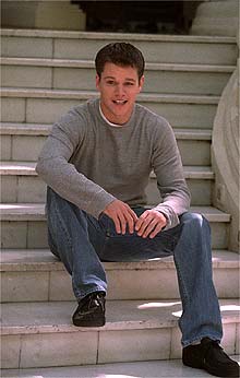 El actor Matt Damon, ayer en madrid, donde promocionó  El caso Bourne 